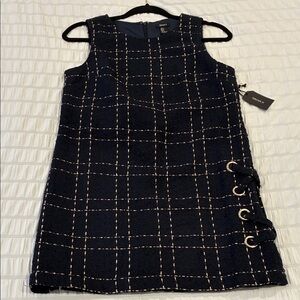 Forever 21 Navy Tweed Mini Dress